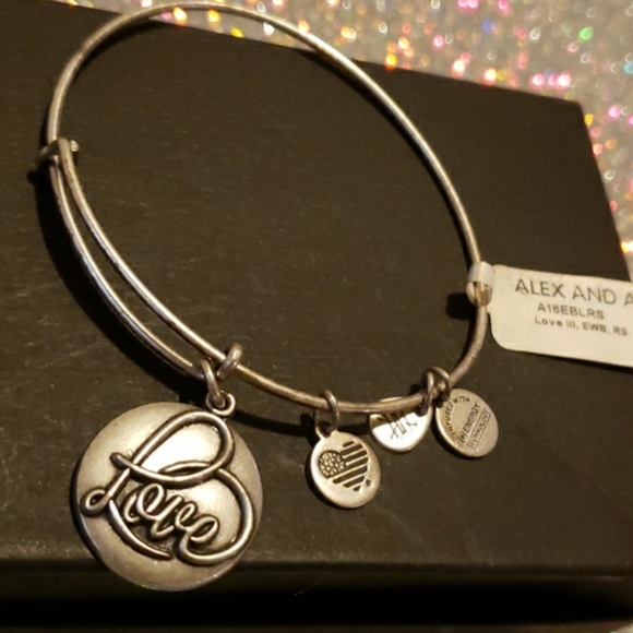 🖤Alex & Ani RARE Love III, EWB, RS Expandable Bangle Bracelet NWT - Picture 4 of 4
